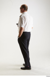 Whole Body Man White Uniform Athletic Studio photo references